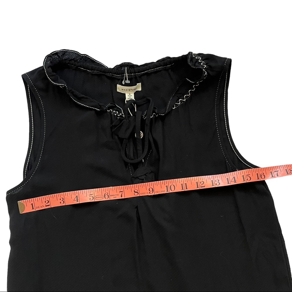 NWT Max Studio Ruffle Sheath Dress w/ Embroidered edge size Small - Picture 6 of 8